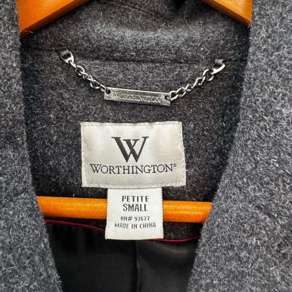 Worthington Dark Gray Wool Blend Jacket